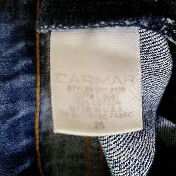 Carmar Women's Non-stretch Low Fit Baggy Distressed Jean - Picture 14 of 16